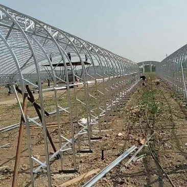 大棚骨架双膜骨架80型保温效果好抗风抗雪新型骨架
