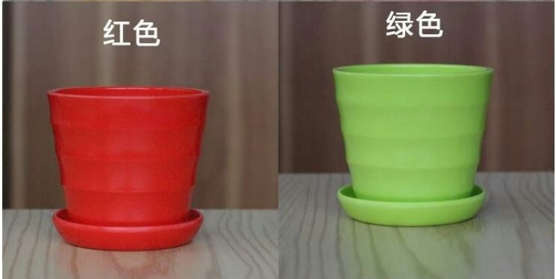花盆PP树脂花瓣盆螺纹盆