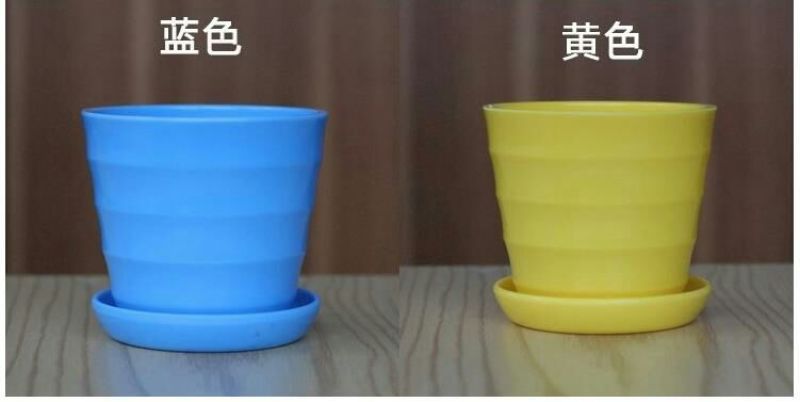 花盆PP树脂花瓣盆螺纹盆