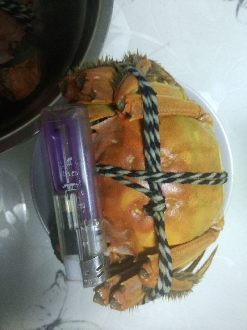 河蟹长荡湖公5两母蟹