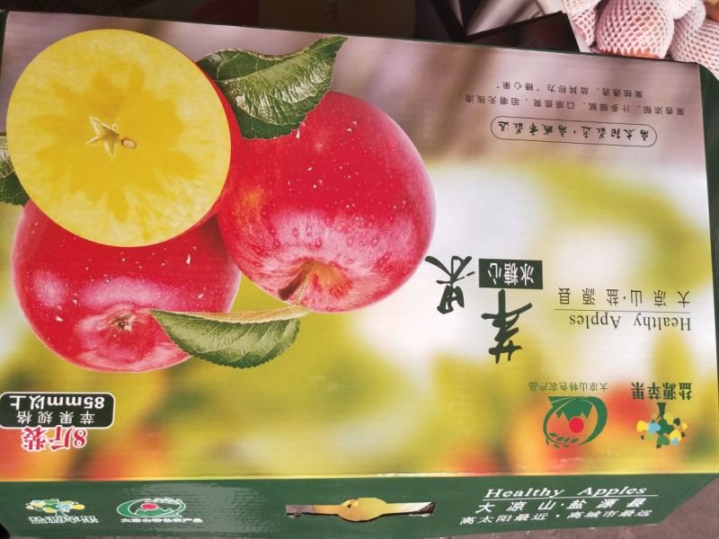 盐源苹果70mm以上纸+膜袋产地直发支持一件代发