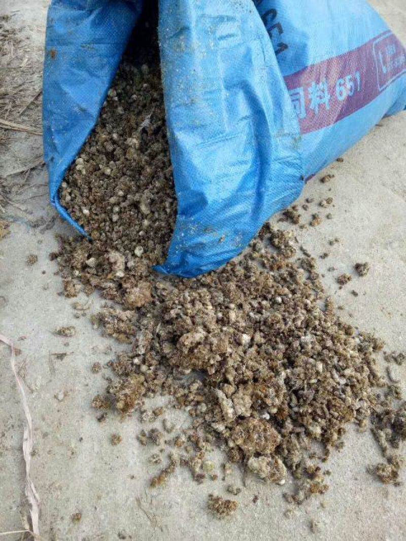 直接从鸡舍灌包的纯小鸡粪半干的