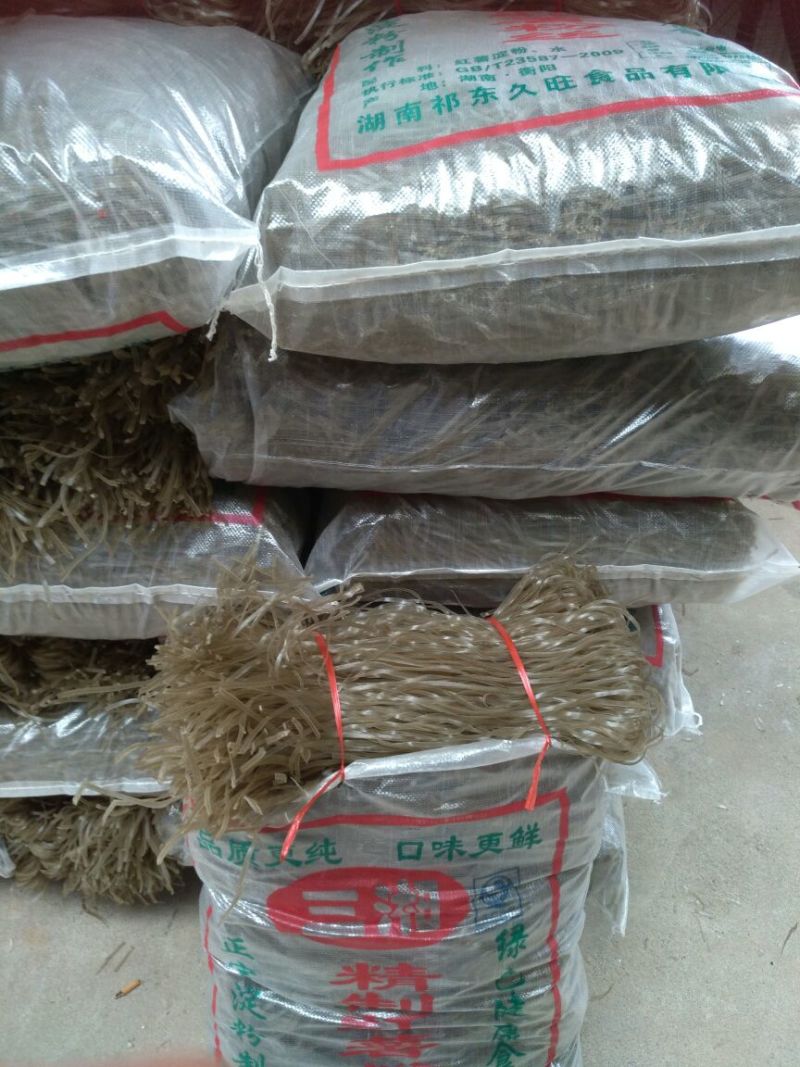 红薯粉皮真长粉，扁扎粉苕粉
