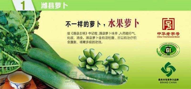 潍县青萝卜1~1.5斤起