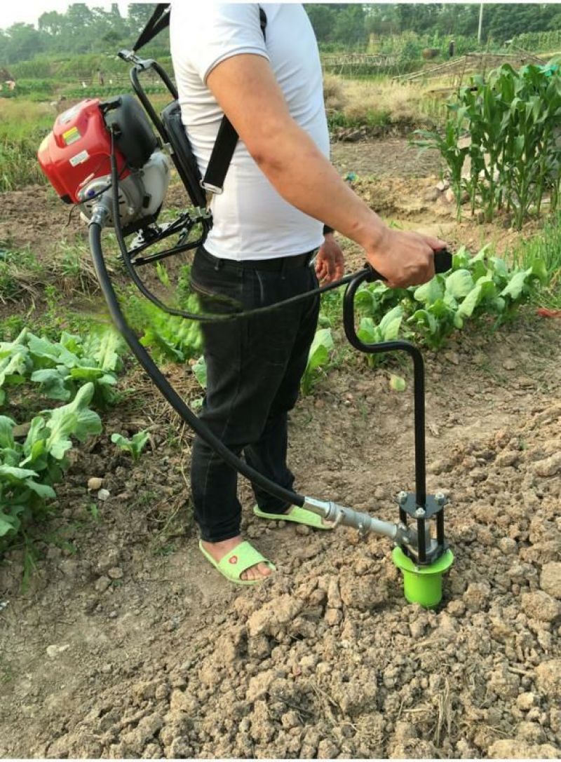 背负式栽植机种植机打烟塘打地膜打孔器轻便快捷