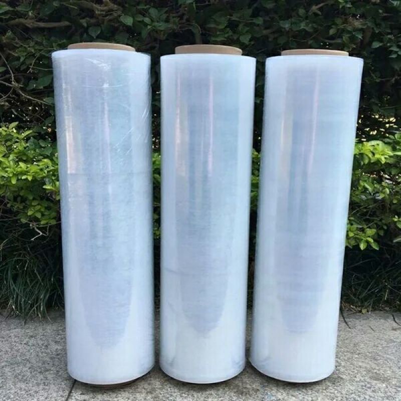 保鲜膜PE缠绕膜宽50cm塑料包装膜打包膜批发拉伸膜大
