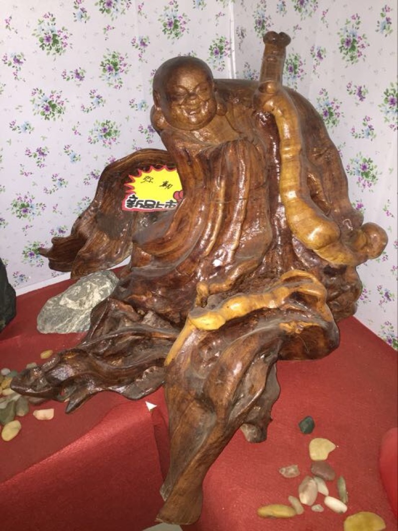 根雕佛柄