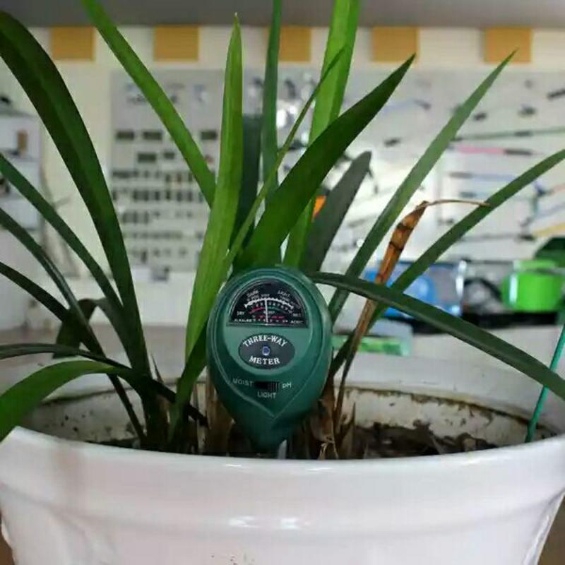 土壤温度仪3合1园艺植物花盆检测仪土壤湿度计/测量酸碱度