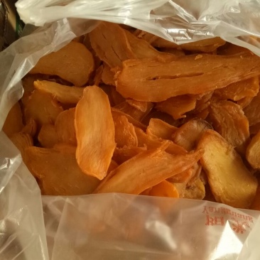 姜红薯干糖化甜软，农家自制