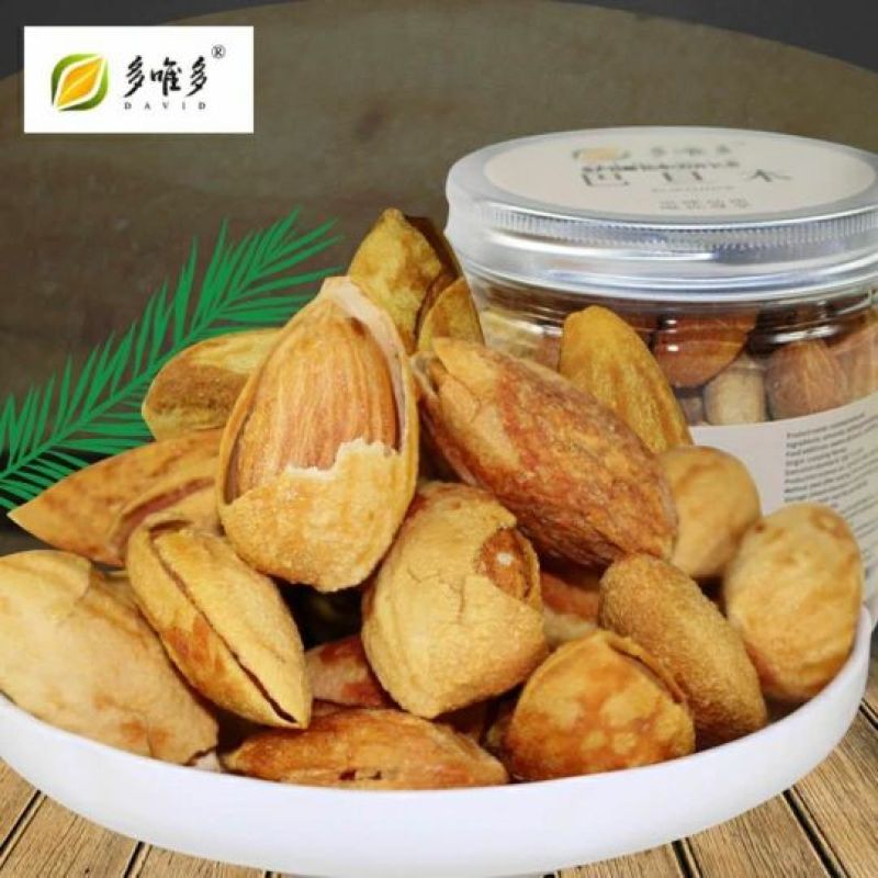 纸皮巴旦木罐装