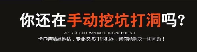 双人四冲挖坑机种植机打洞机打孔机钻地机地钻机植树机