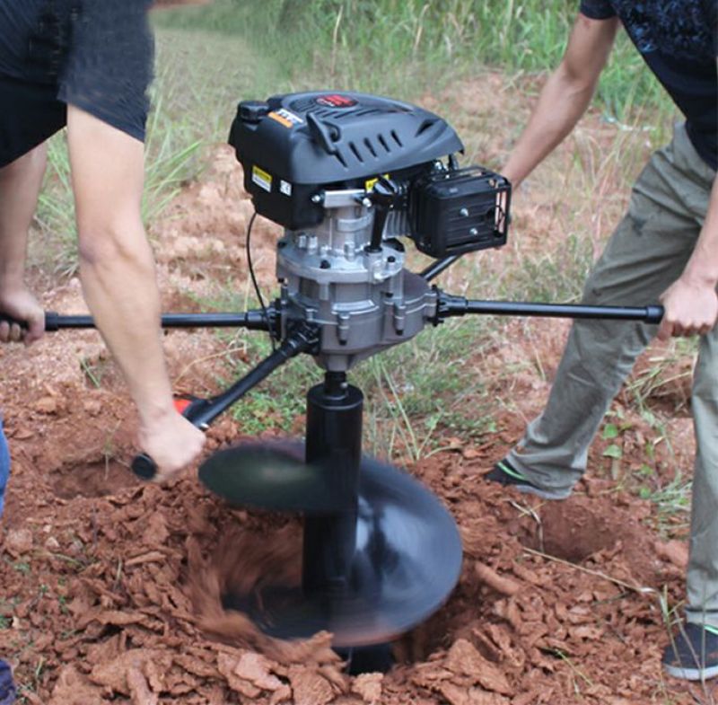 双人四冲挖坑机种植机打洞机打孔机钻地机地钻机植树机
