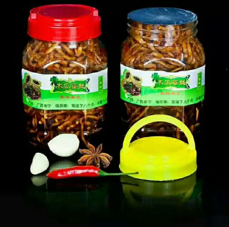 木瓜蜜丝广西横县特产香辣脆爽口厂家直销一件代发支持批发
