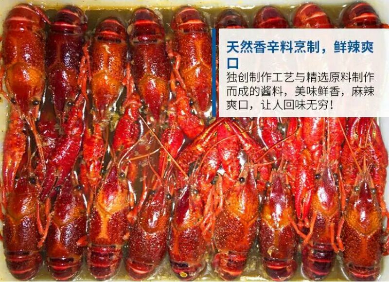 小龙虾食用4-6钱（20-30克）冻虾小龙虾主养