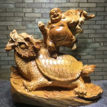 根雕佛柄