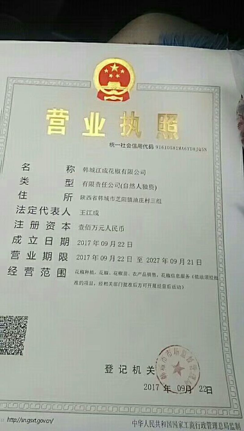 大红袍花椒特级干