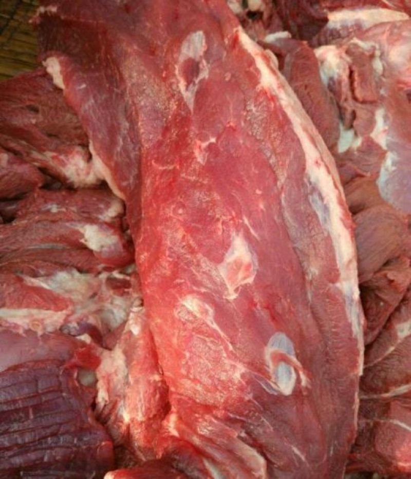 纯干的牛肉纯干肉，现宰杀的鲜肉，黄牛肉，