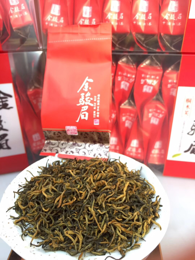 武夷山红茶黄芽金骏眉头春单芽125克/盒×4盒/件