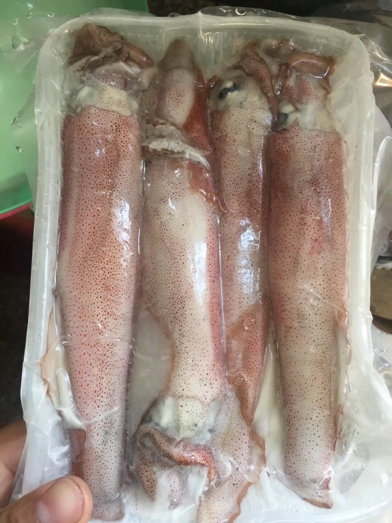 手钓鱿鱼带籽，500克装，