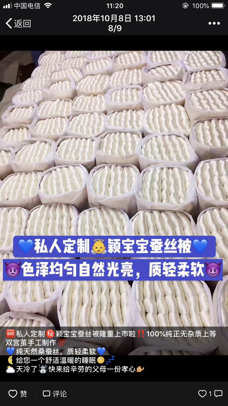 百分百双宫蚕丝被