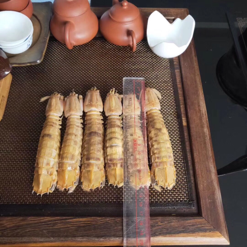 活冻野生爬爬虾，单冻，排冻。