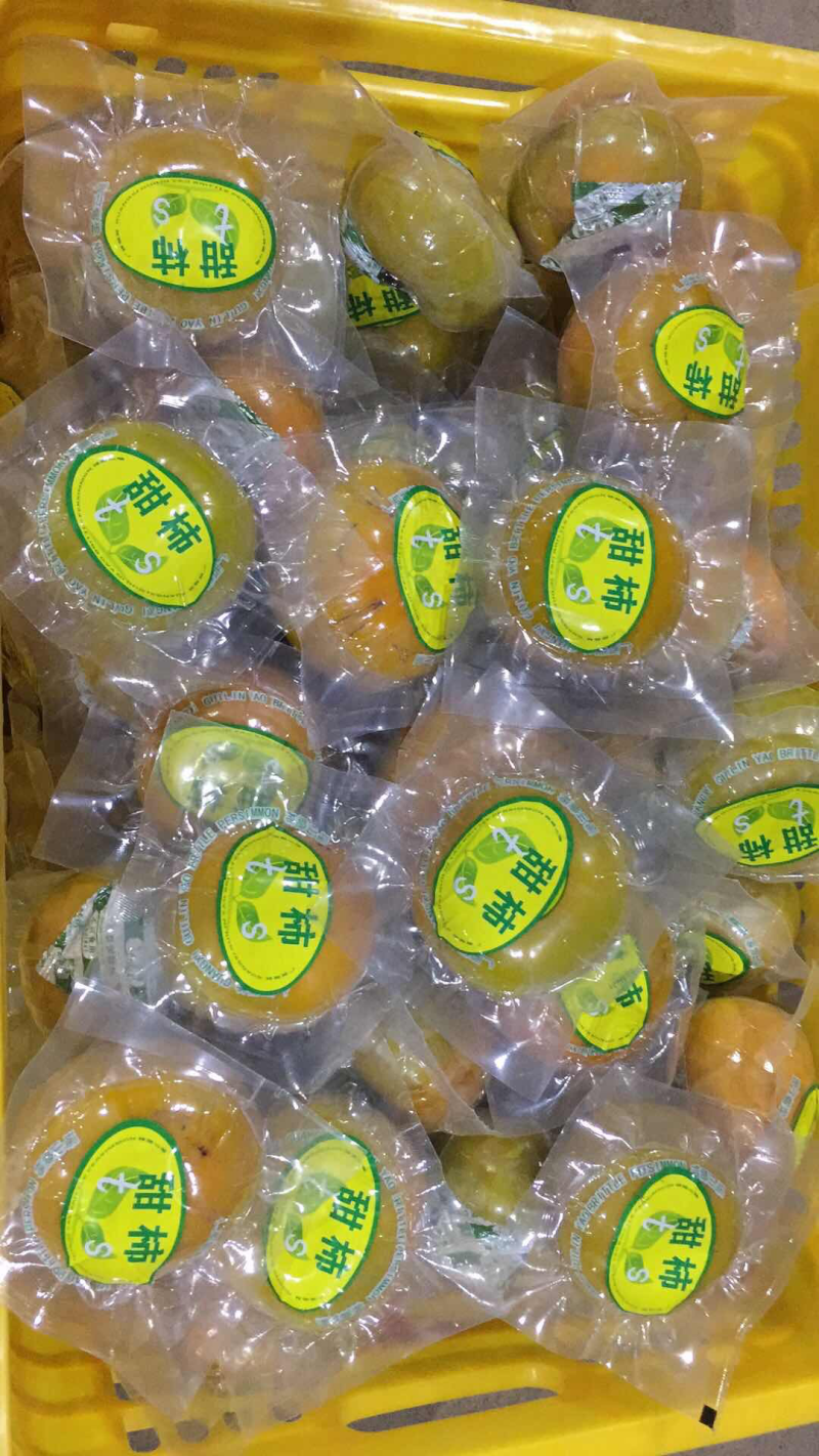 广西恭城脆柿子精品果独立包装个大脆甜产地大量供应脆柿