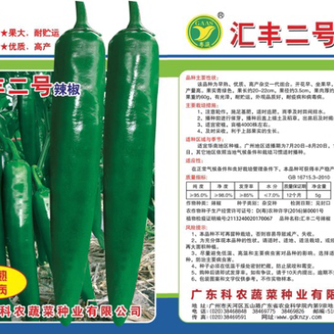 汇丰二号光皮尖椒辣椒种子