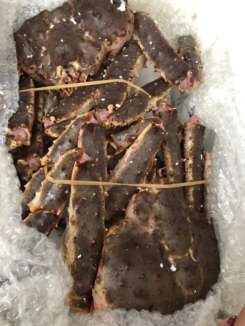 鲜活阿拉斯加帝王蟹进口大帝王蟹