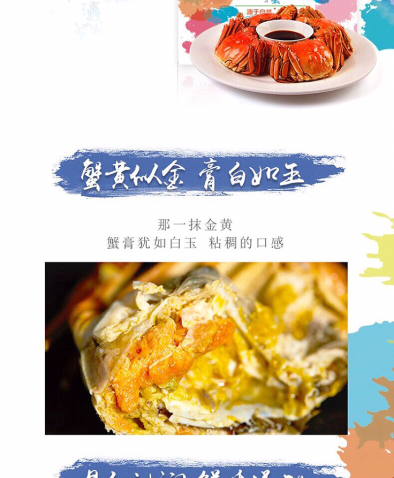 正宗阳澄湖大闸蟹公蟹3两