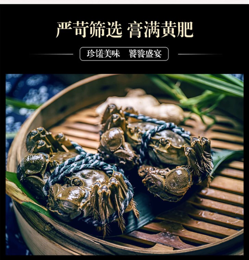 正宗阳澄湖大闸蟹公3.5两