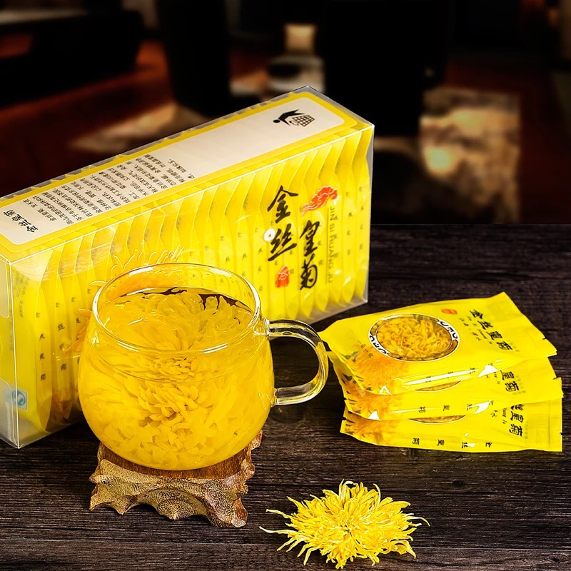 金丝皇菊一朵一杯原产地菊花茶