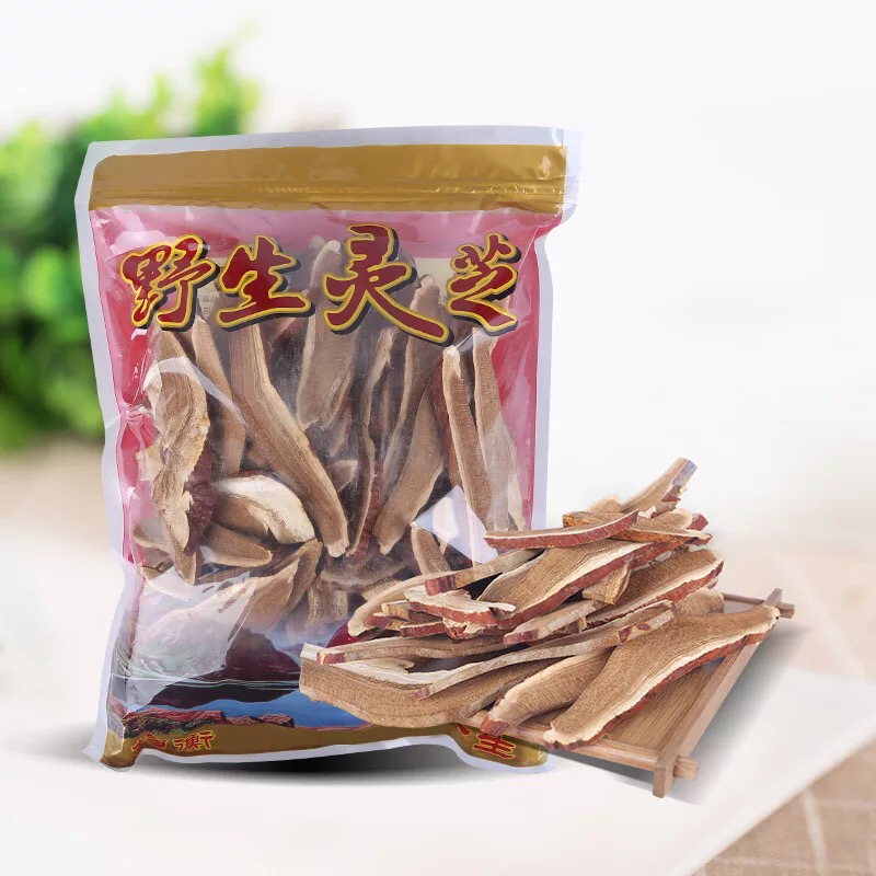长白山灵芝片干货东北灵芝赤灵芝切片大量批发