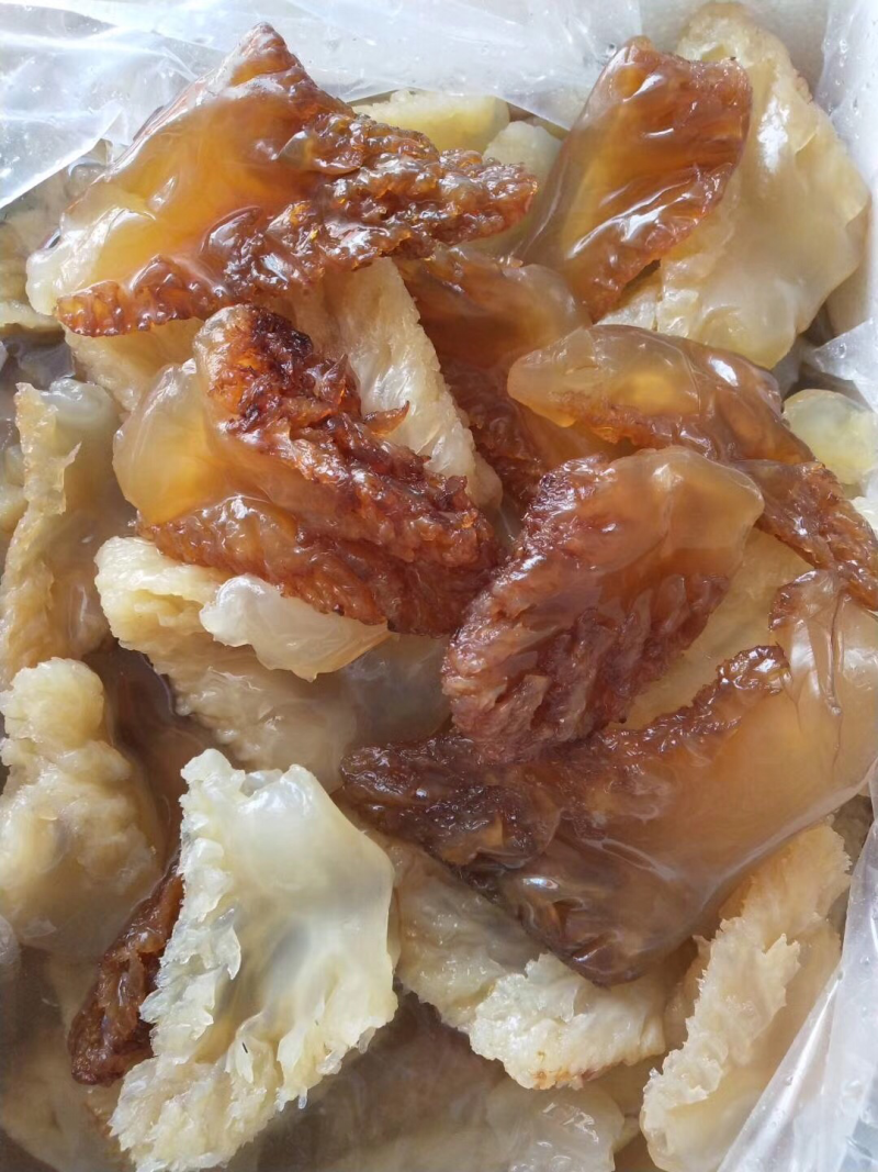 海蜇头渔船打捞腌制海蜇头海鲜过年过节必备