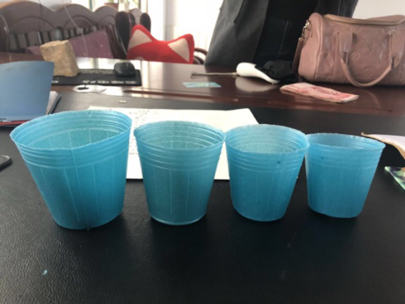 蓝色白色营养钵，育苗钵，营养碗育苗碗，加厚型营养钵，
