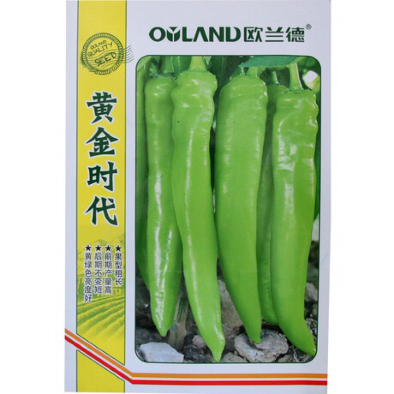 高产抗病黄皮羊角辣椒种子抗高温，亩产达万斤，黄金时代