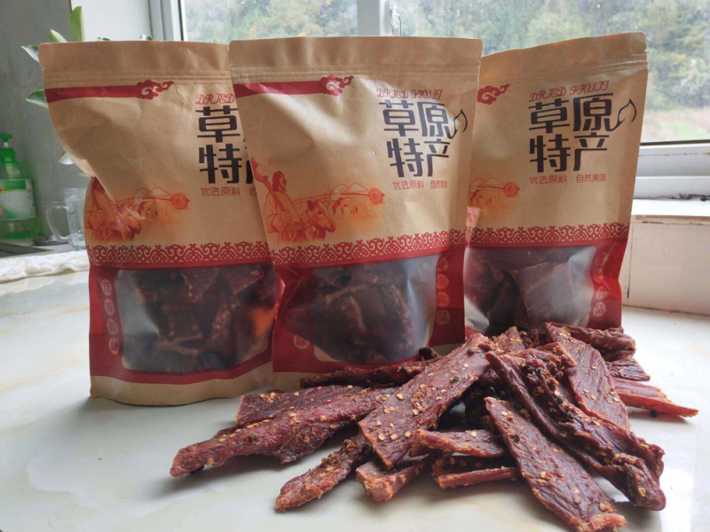 阿坝州高原生态手撕牛肉干！高山牦牛肉！吃虫草长大的