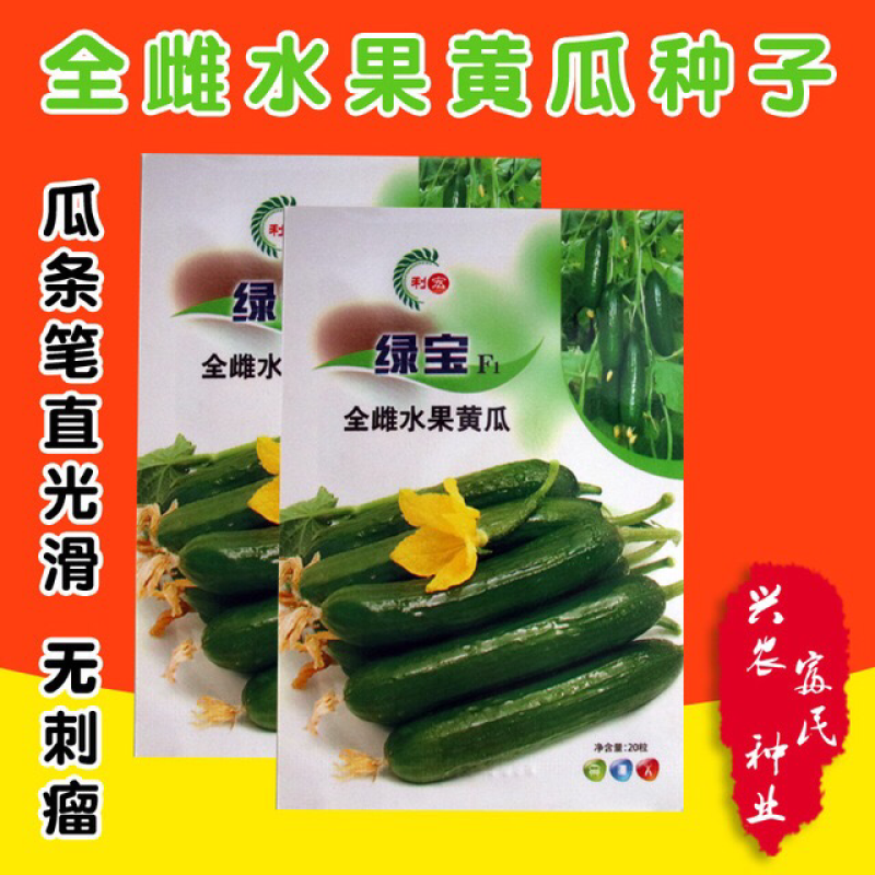 全雌高产抗病水果黄瓜种子荷兰瓜亩产四万斤
