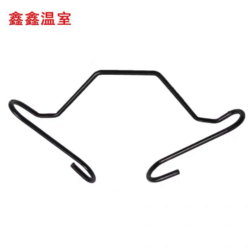 热镀锌八字簧双钩压膜槽黑色引线簧温室大棚配件卡槽压膜线挂