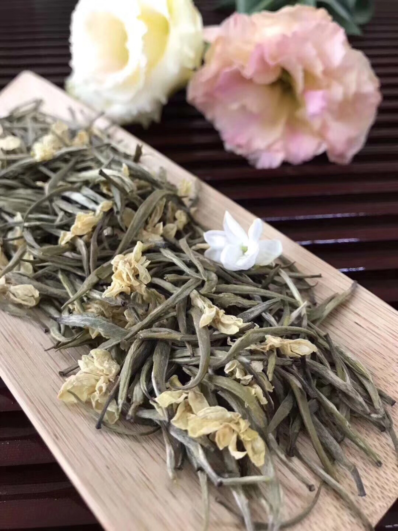 碧潭飘雪茉莉银针500克
