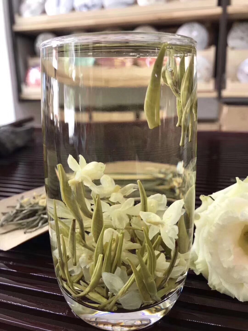 碧潭飘雪茉莉银针500克