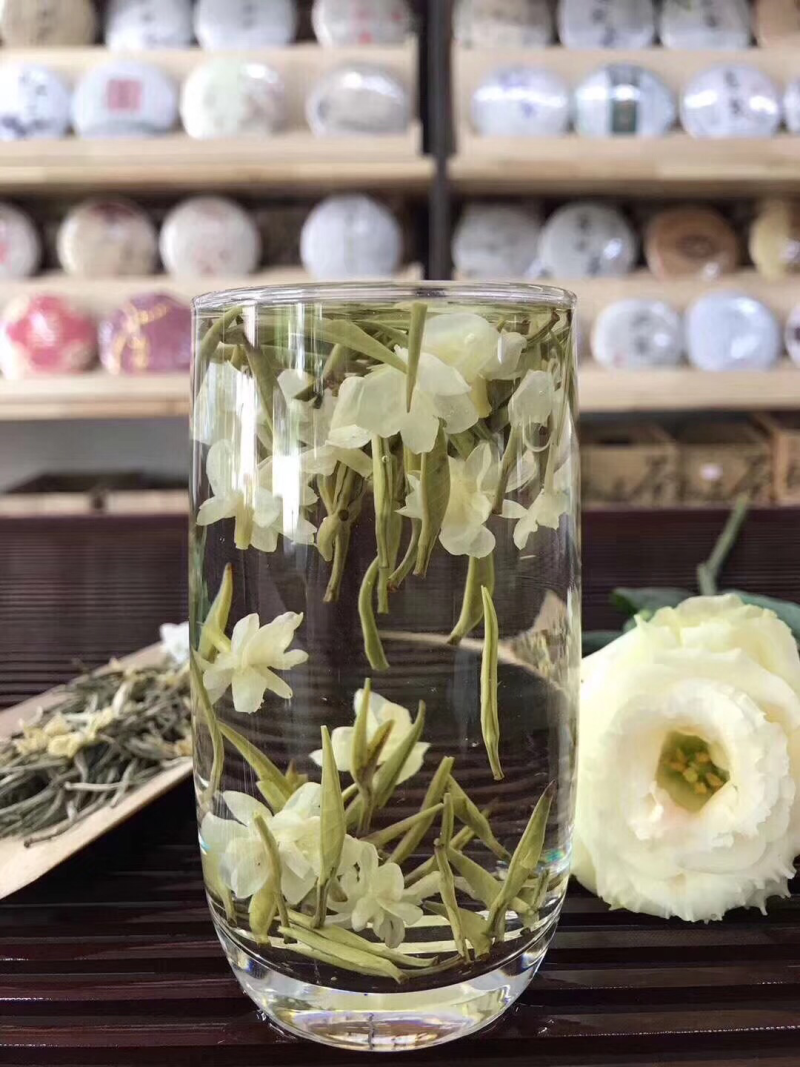 碧潭飘雪茉莉银针500克