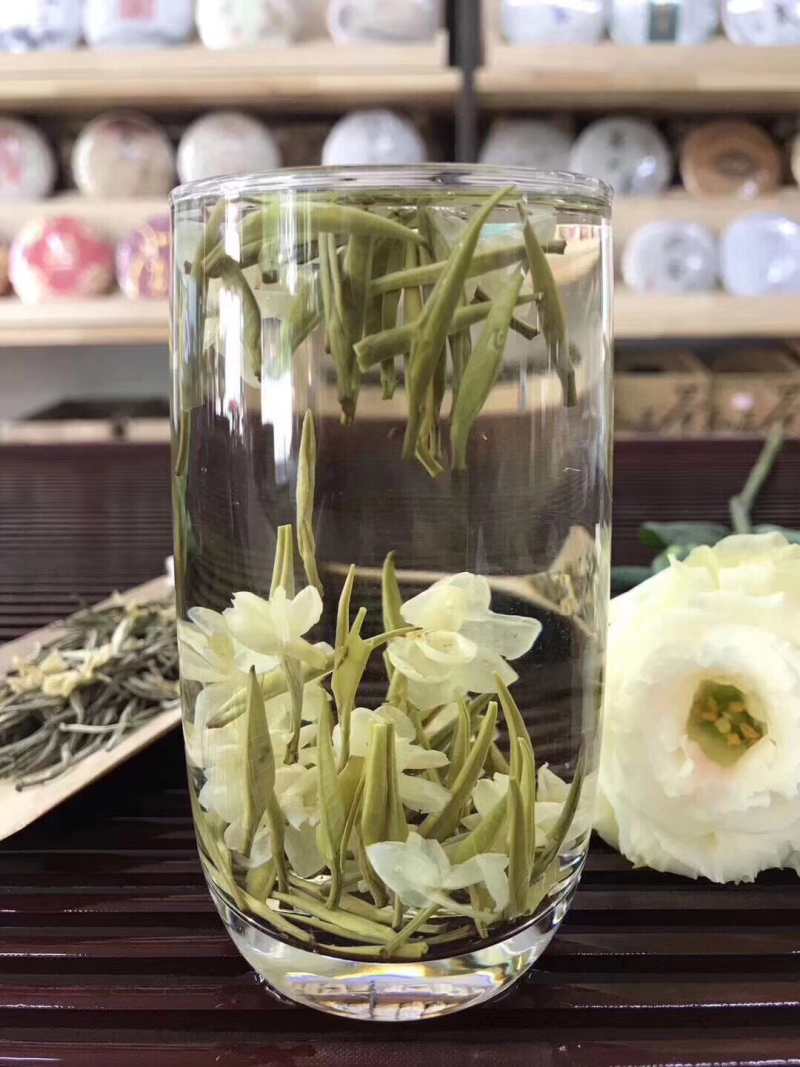 碧潭飘雪茉莉银针500克
