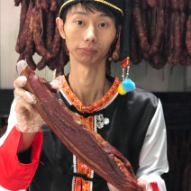 重庆石柱柏树枝烟熏腊肉四川二刀腊肉后腿肉