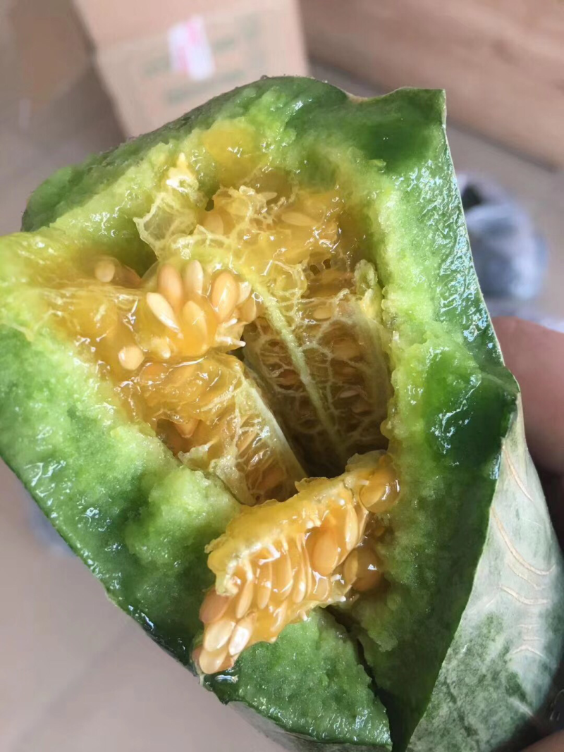 大棚甜瓜山东甜瓜羊角蜜甜瓜微商电商大量供应