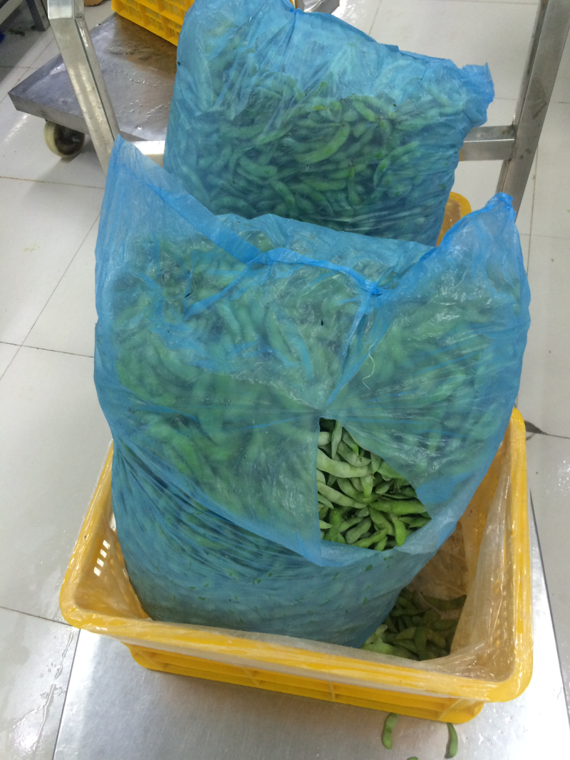 优质速冻75-3毛豆荚，75毛豆