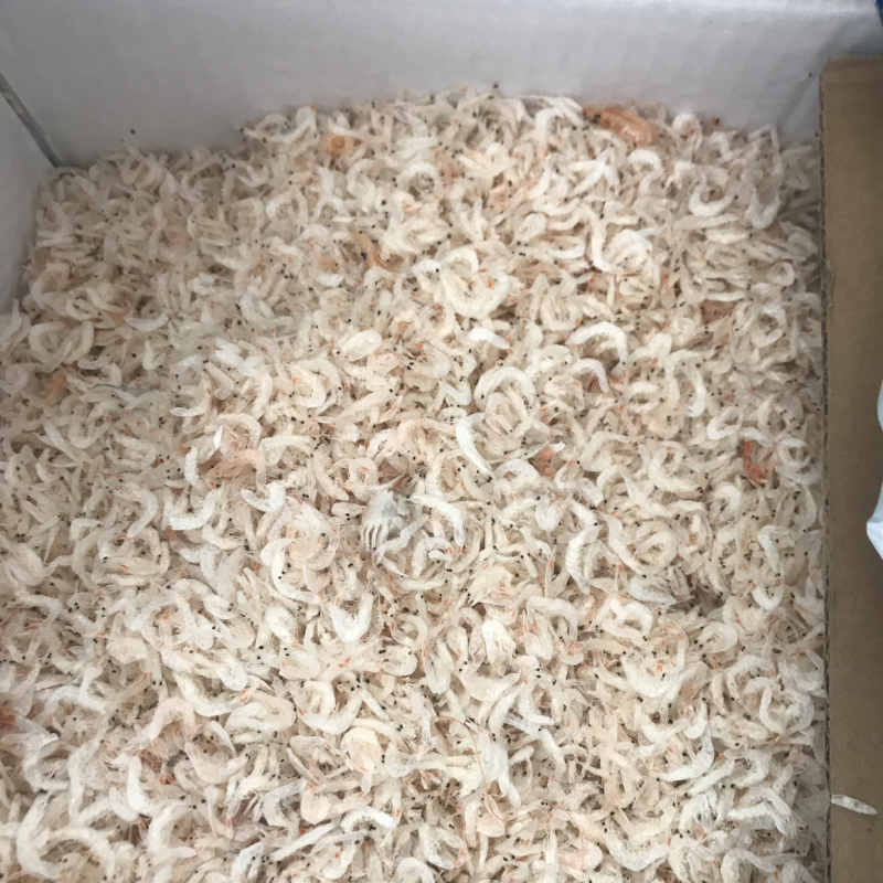 新鲜的虾皮到货了。