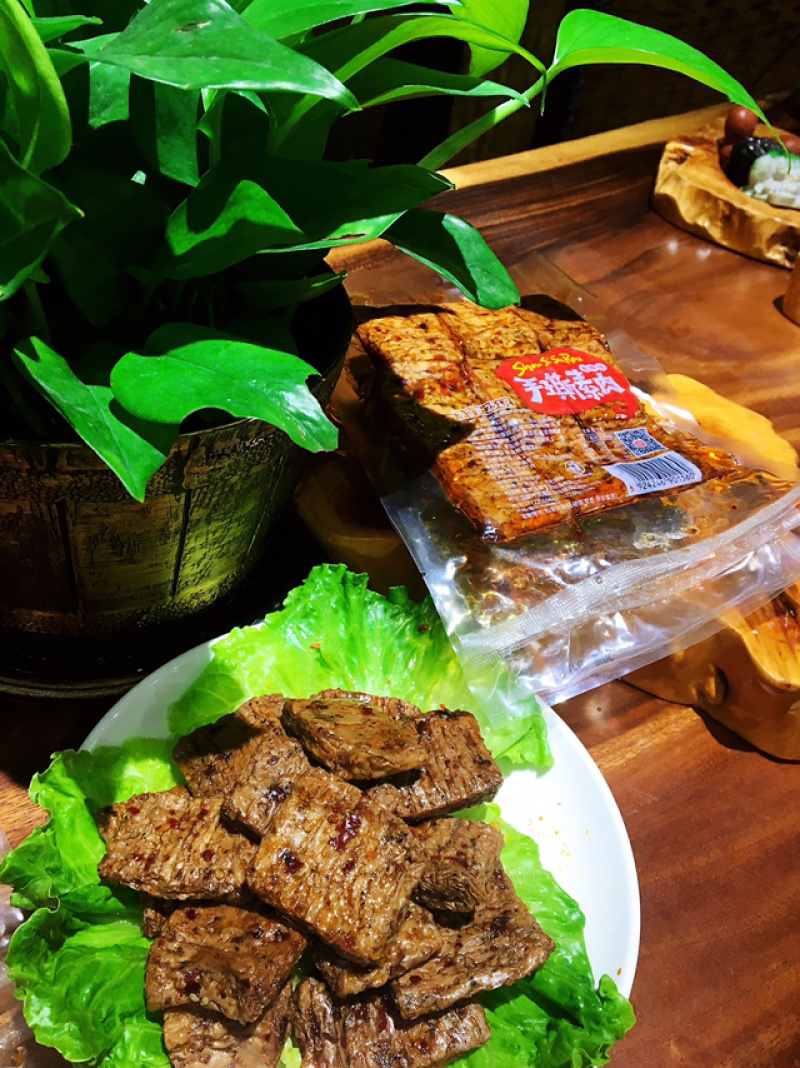 羊角豆干手撕素肉麻辣五香251g