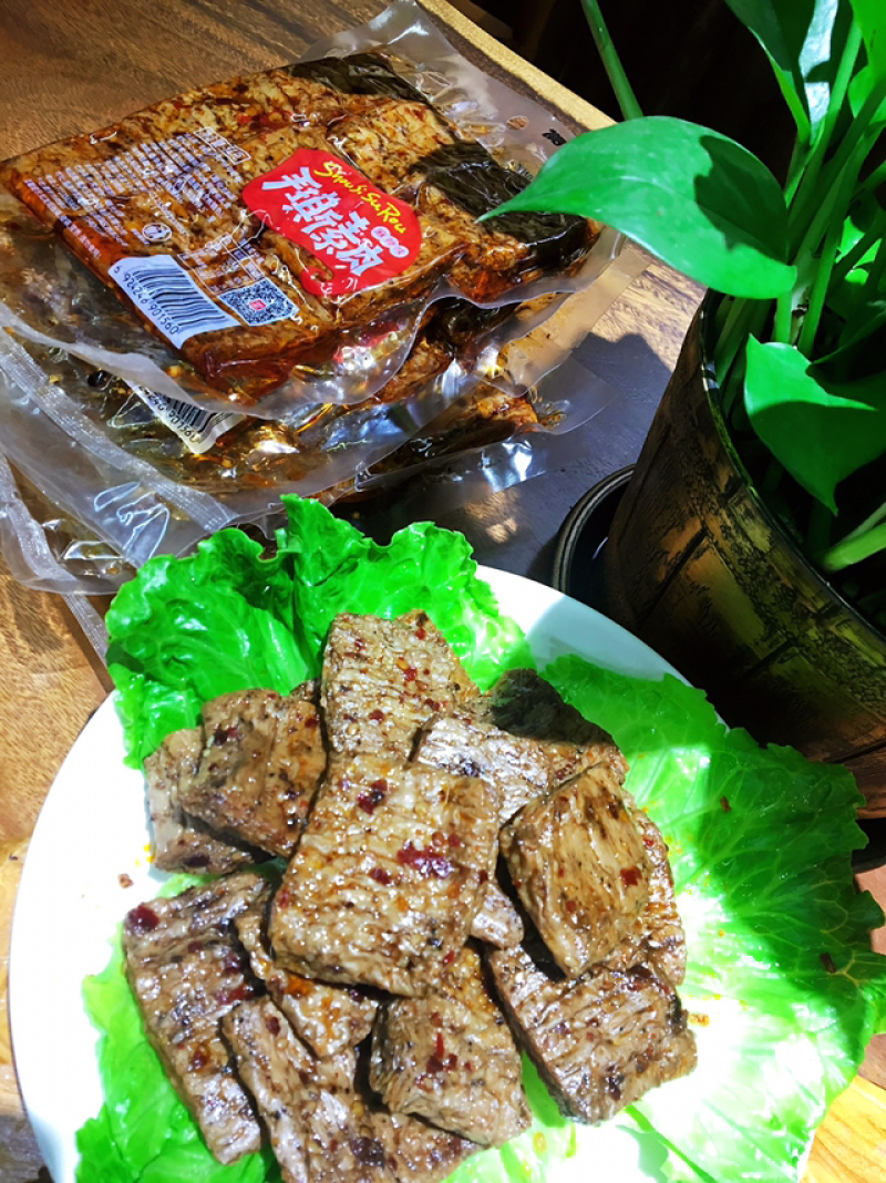 羊角豆干手撕素肉麻辣五香251g
