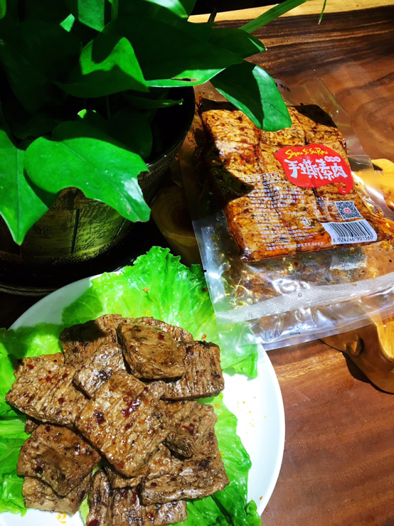 羊角豆干手撕素肉麻辣五香251g