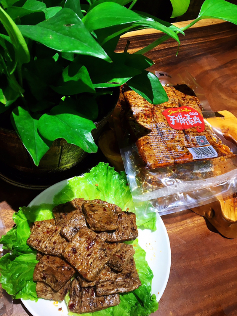 羊角豆干手撕素肉麻辣五香251g